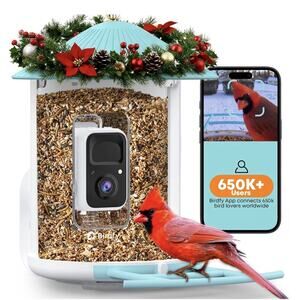 Netvue Birdfy Smart Bird Feeder with 2K AI Camera, Auto Capture Videos & Motion